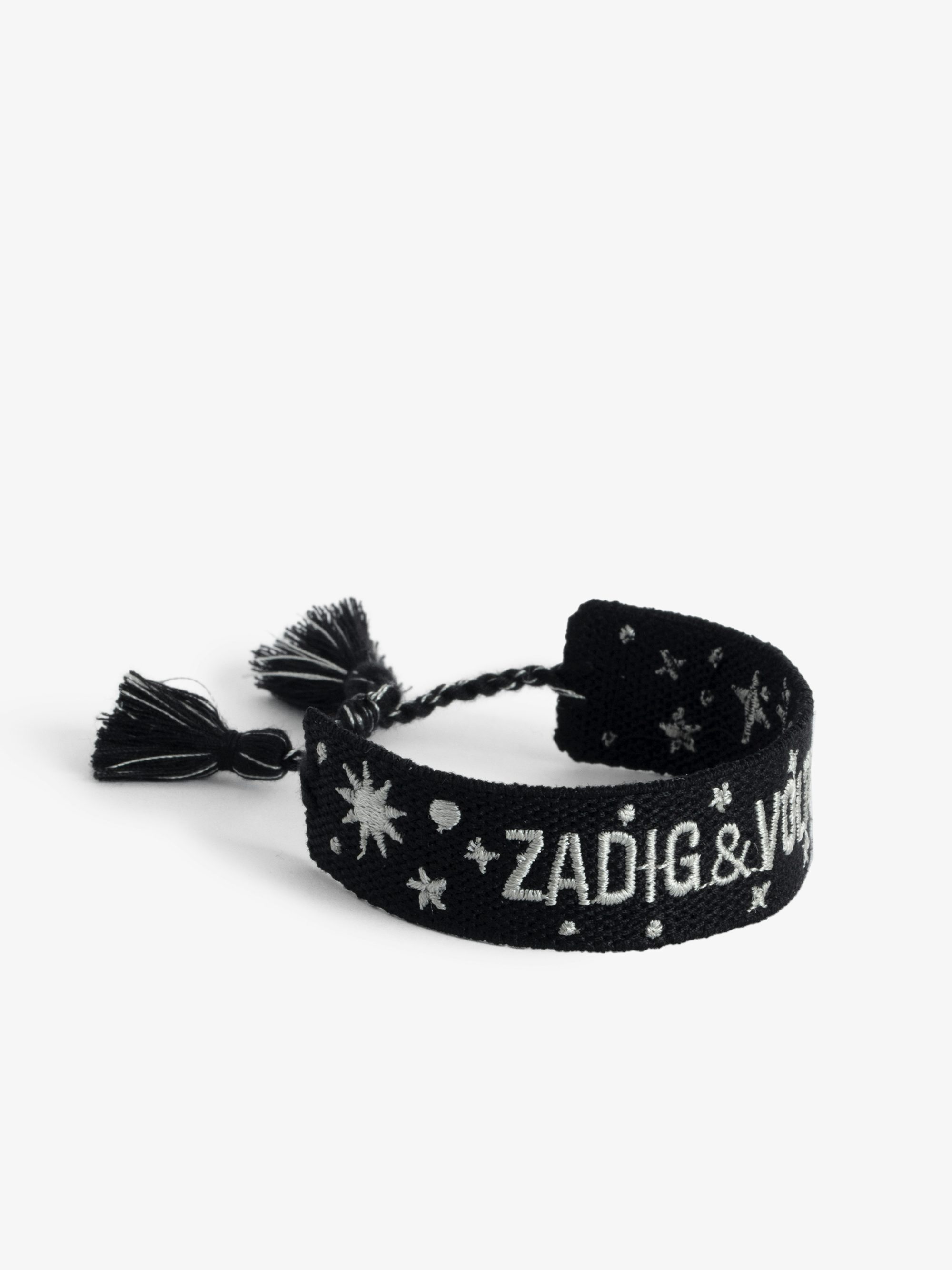 Woven Zadig Bracelet - Woven polyester bracelet with embroidery.